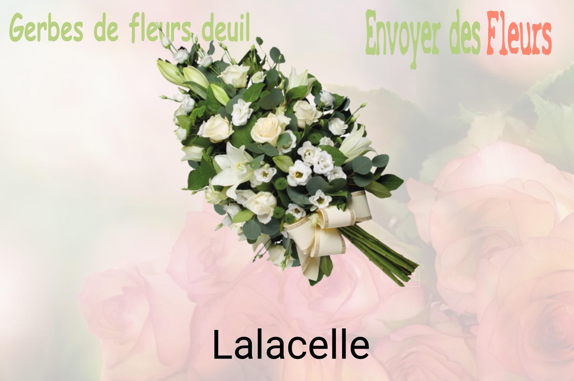 Gerbe de fleurs de deuil livrée à Lalacelle